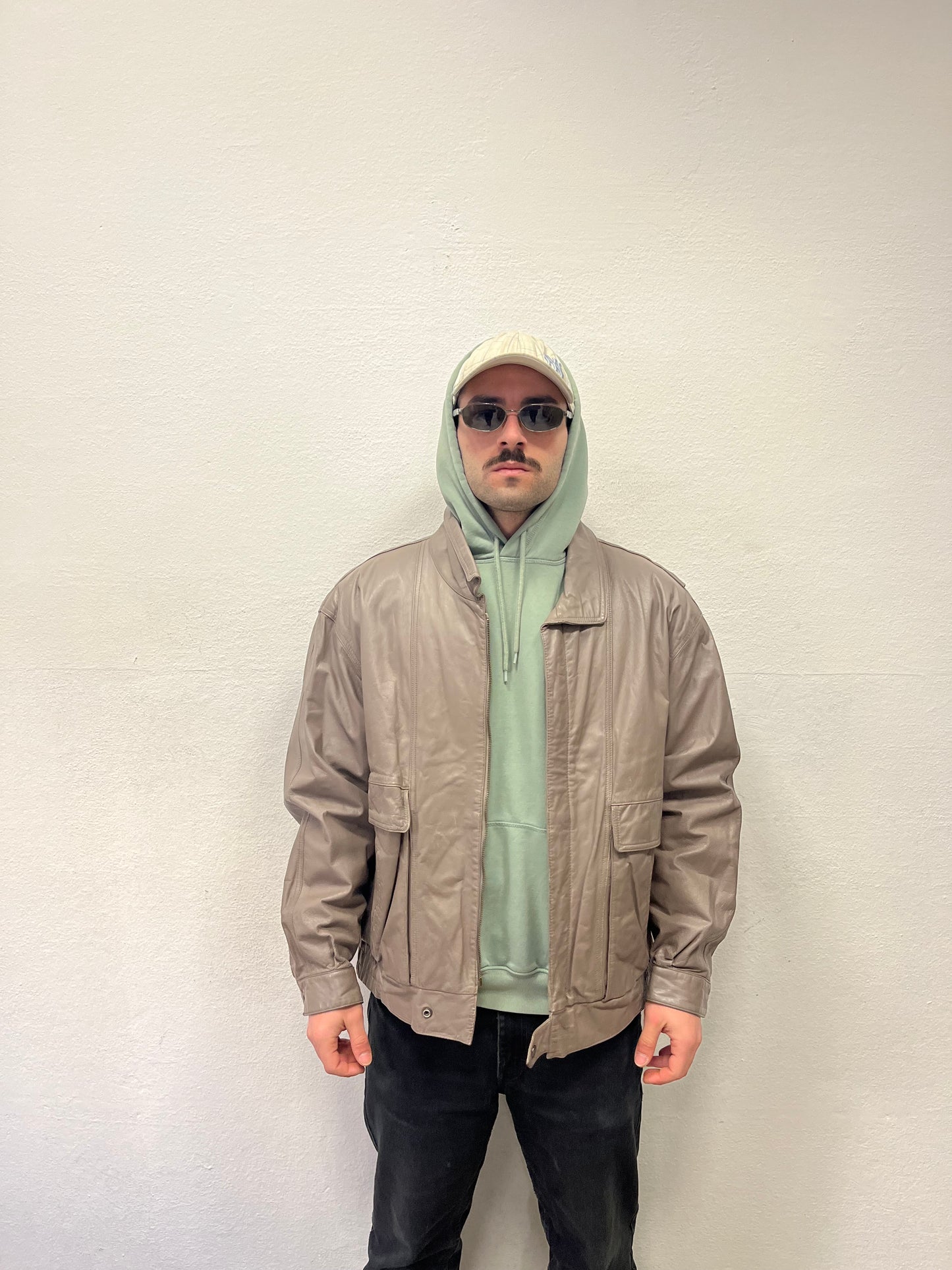 Bomber vintage leather