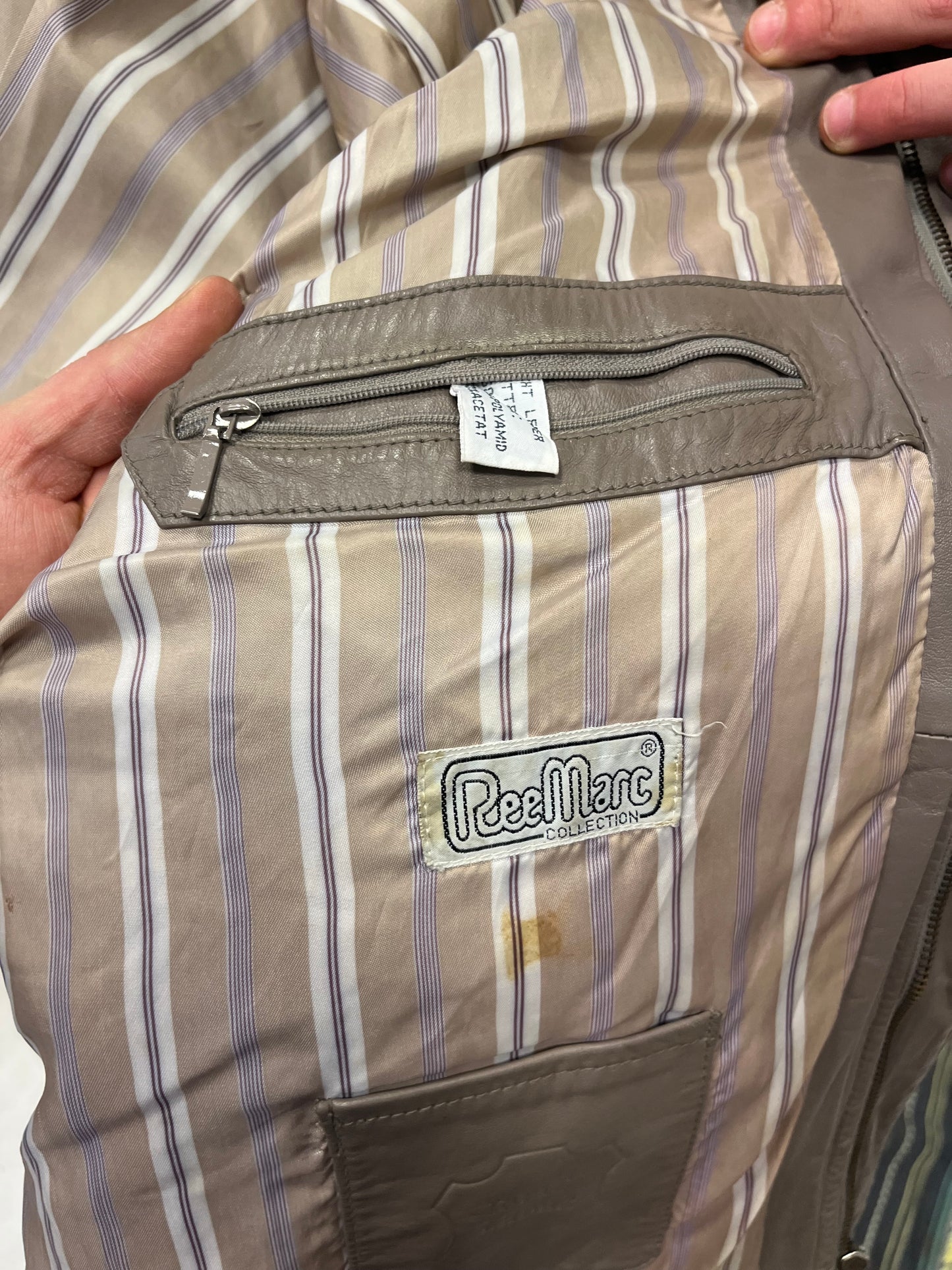 Bomber vintage leather