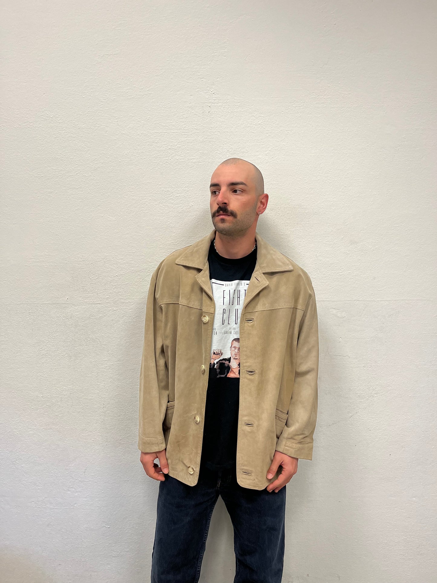 Camicia in suede