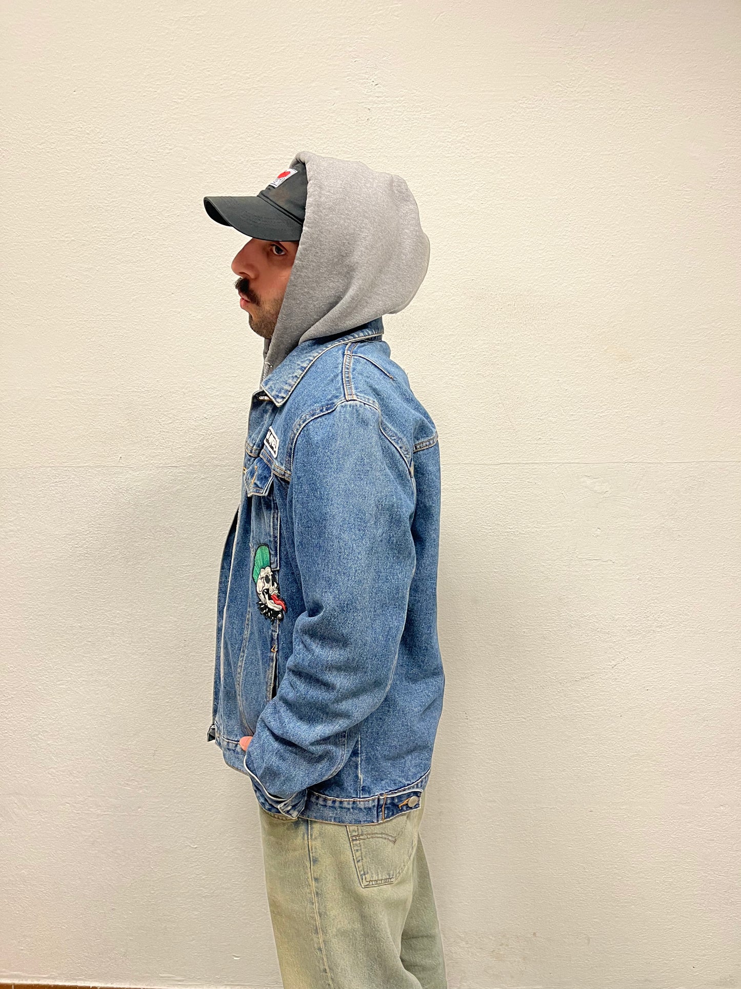 Vintage denim patch jacket